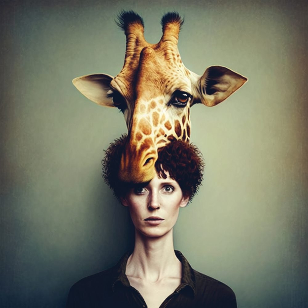 Giraffe Woman od Hany Hossameldin
