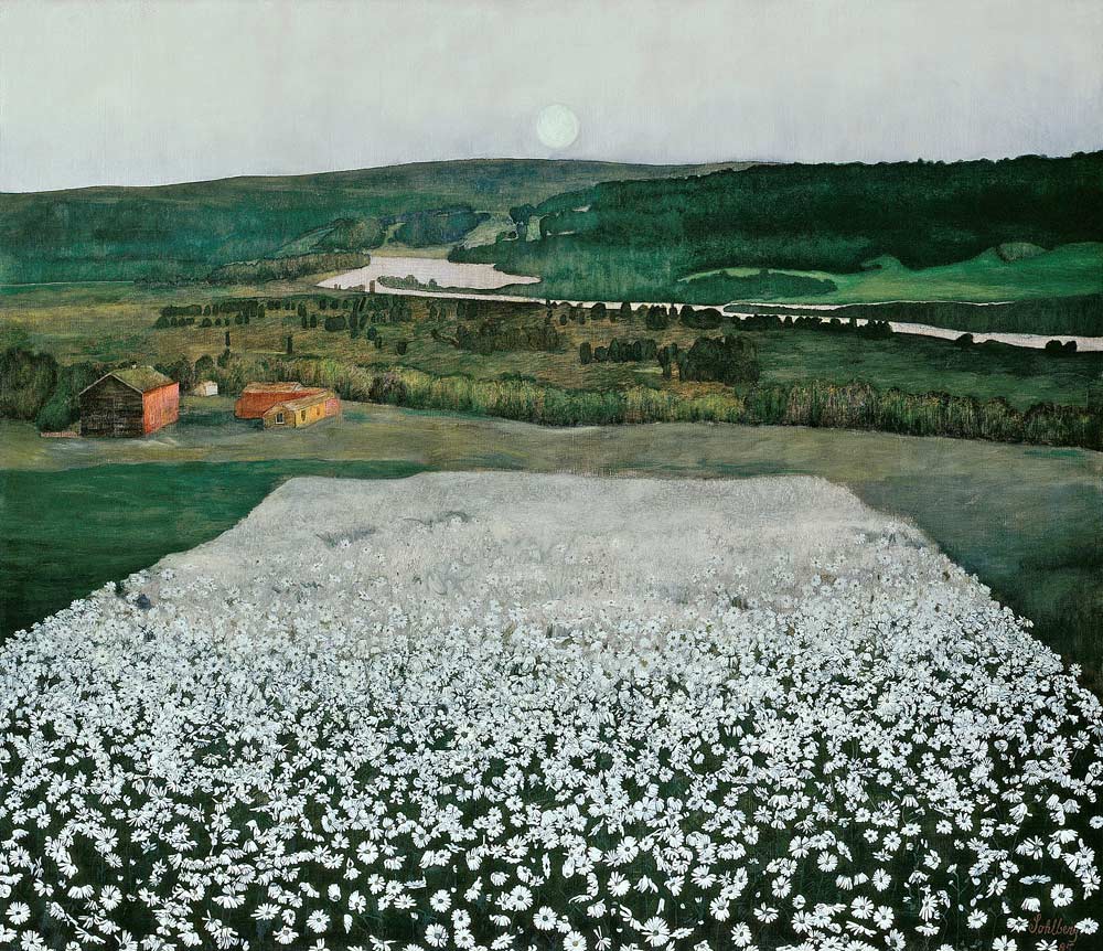 Flower Meadow in the North od Harald Sohlberg