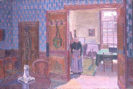 Interior with Mrs Mounter od Harold Gilman