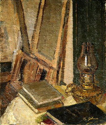 Studio Interior (oil on canvas) od Harold Gilman