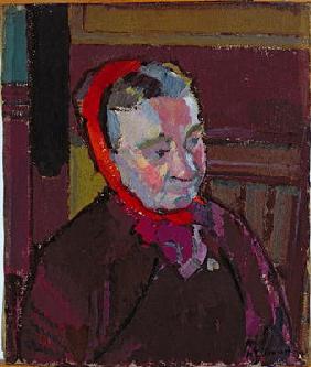 Portrait of Mrs Mounter, 1916-17 (oil on canvas)