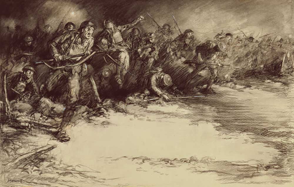 Counter Attack, c.1918 od Harold James Mowat