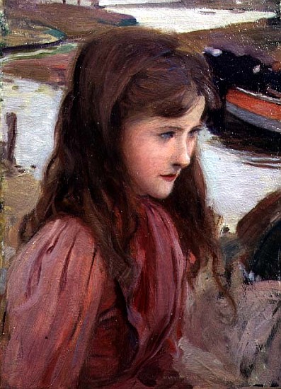 Study of a Young Girl od Harrington Mann