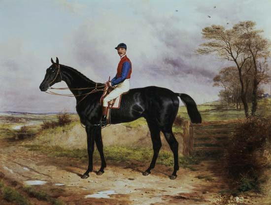 Earl Poulett's "The Lamb" , Winner of the Grand National, with Mr.George Ede od Harry Hall