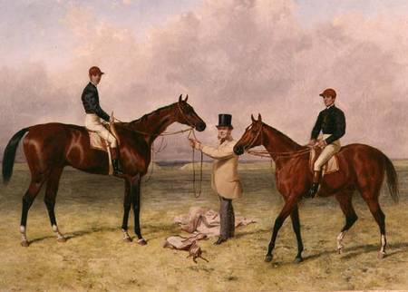 L to R "Lord Lyon", Winner of the Derby, St. Leger and 2,000 guineas; "Elland", Winner of Ascot Gold od Harry Hall