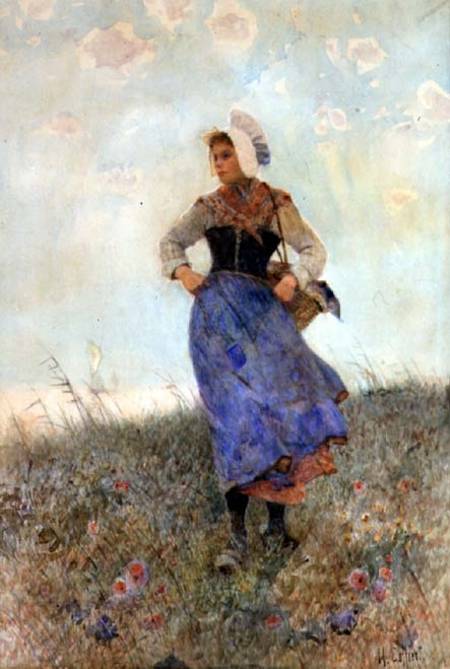 Breton Fishergirl od Hector Caffieri
