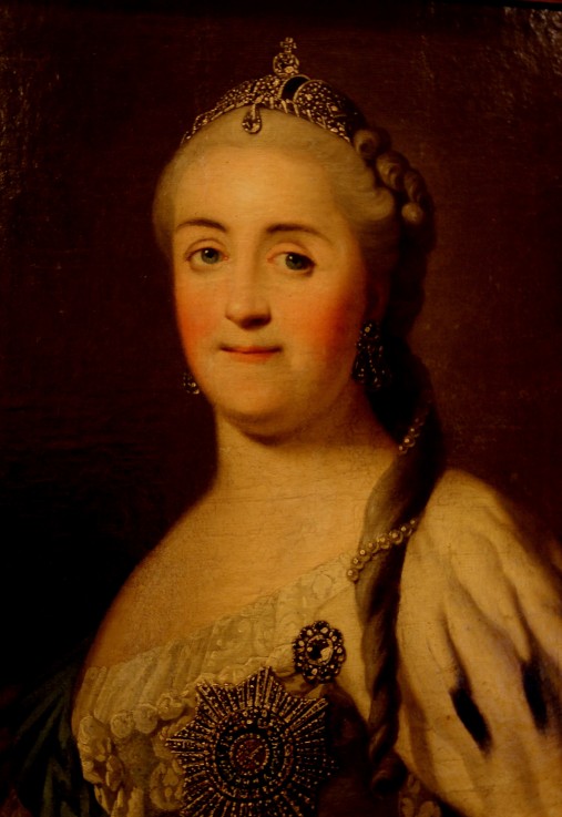 Portrait of Empress Catherine II (1729-1796) od Heinrich Buchholz