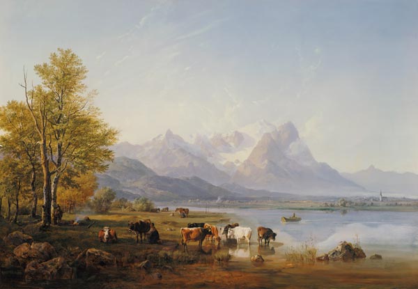 Garmischer Valley od Heinrich Bürkel