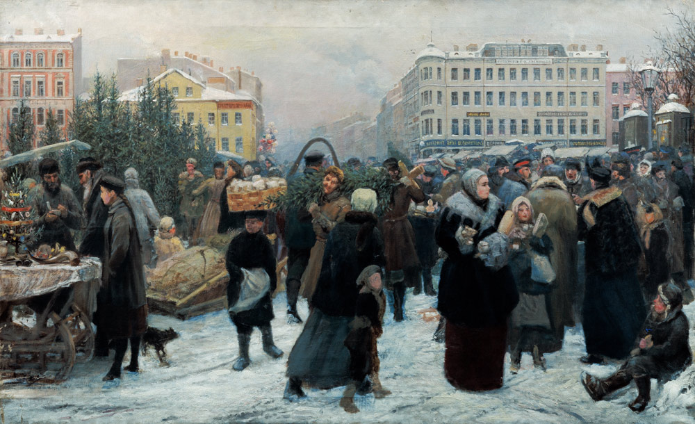 Weihnachtsmarkt od Heinrich Genrich Matwejetisch Maniser