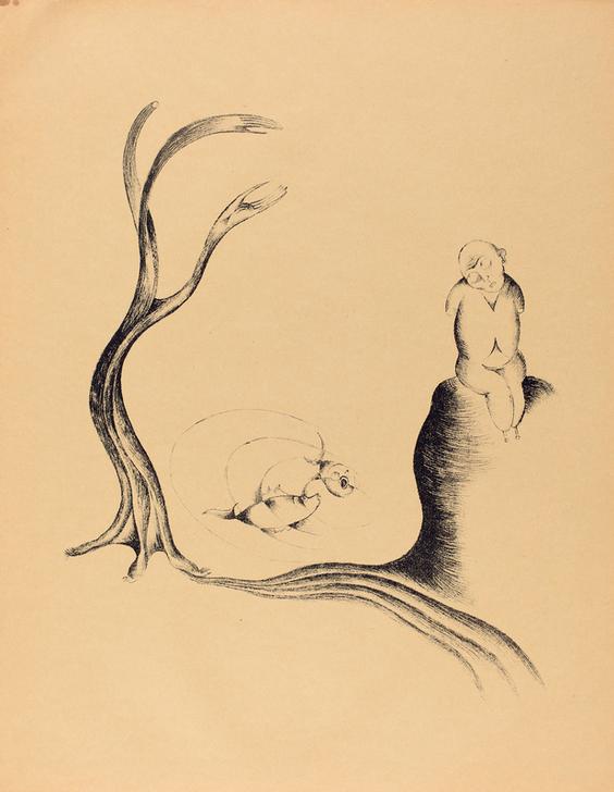 Der Baum der Sehnsucht (The Tree of Longing) od Heinrich Hoerle