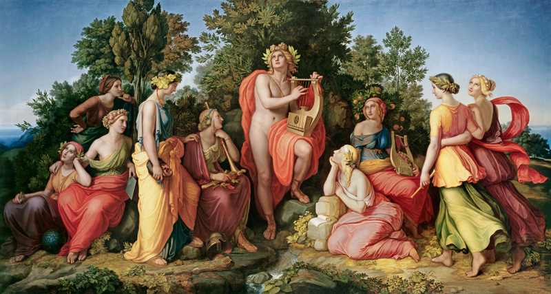 Apollo and the Muses od Heinrich Maria Hess