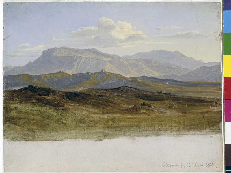 Landschaftsstudie aus den Sabinerbergen od Heinrich Reinhold