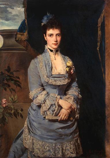Portrait of Grand Duchess Maria Fyodorovna, Princess Dagmar of Denmark (1847-1928)