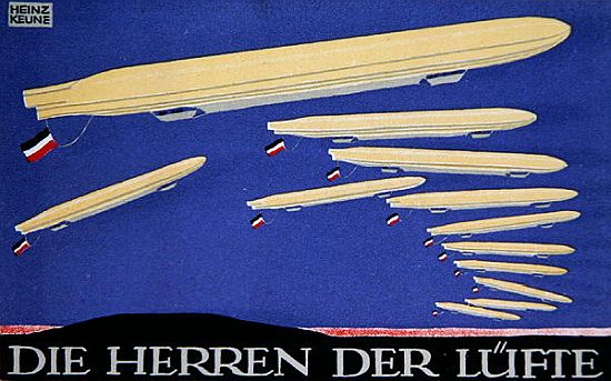 Masters of the Air, postcard design for Das Plakat od Heinz Keune