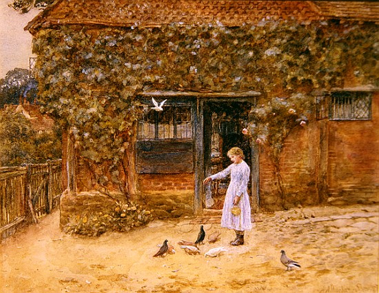 A cottage at Shere, c.1875 od Helen Allingham