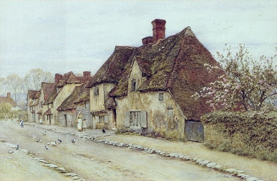 A Village Street, Kent od Helen Allingham