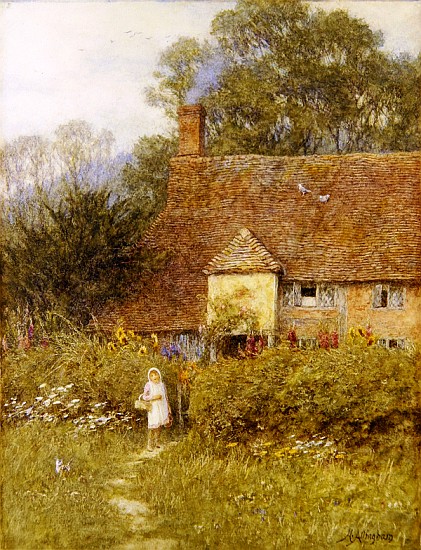 By the Cottage Gate od Helen Allingham