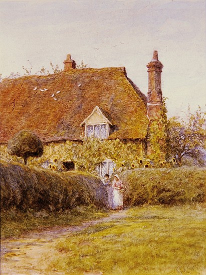 Sunflower Cottage od Helen Allingham
