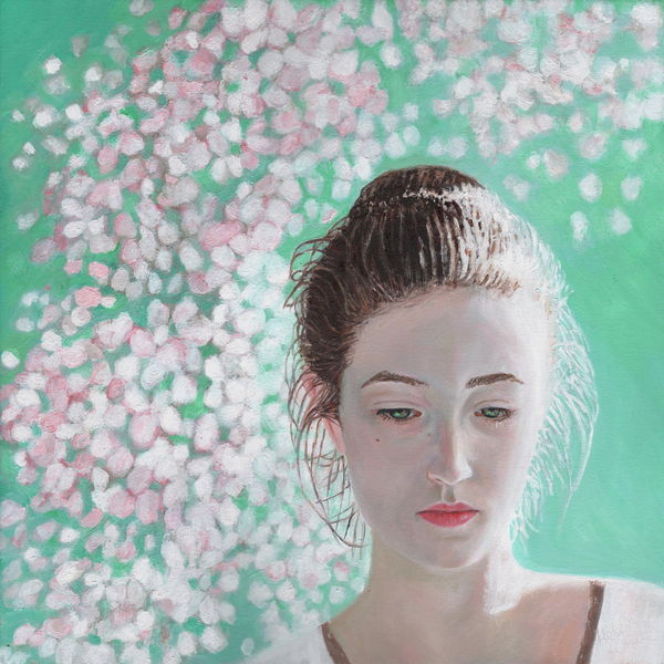 Portrait of a girl blossoming od Helen White