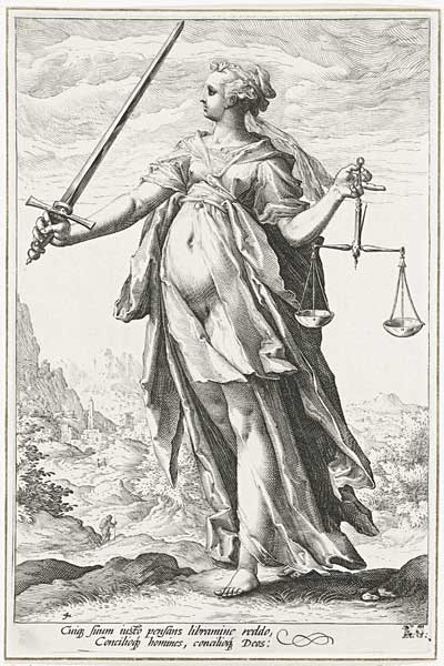 Fairness (Justice) od Hendrick Goltzius