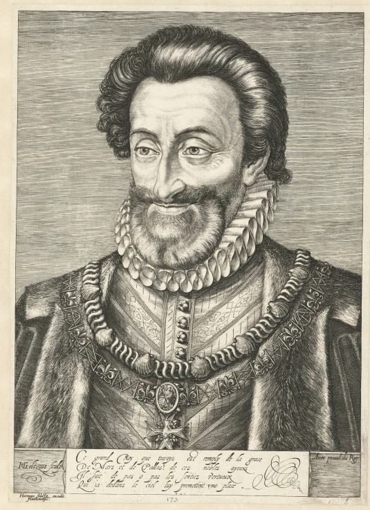 Portrait of King Henry IV of France od Hendrick Goltzius
