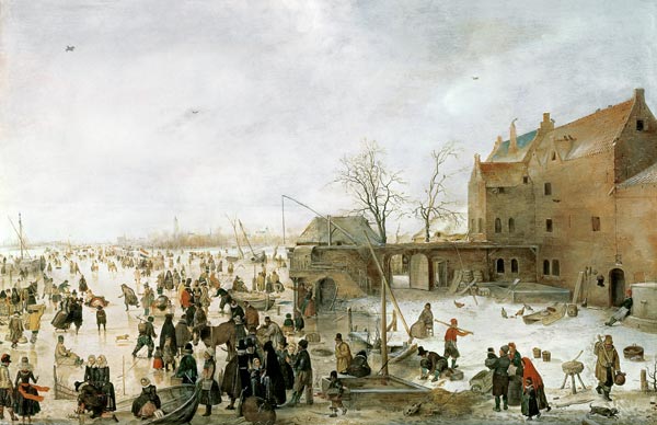 A Scene on the Ice near a Town od Hendrik Averkamp