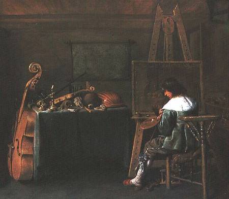 The Artist in his Studio od Hendrik Gerritsz. Pot