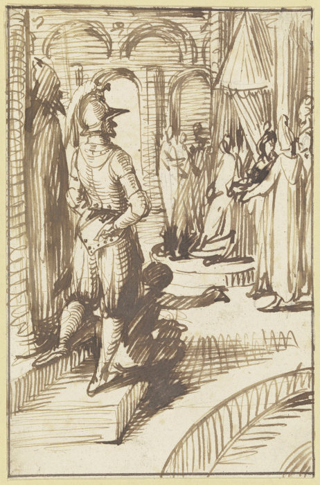 Christ before Caiaphas od Hendrik Goudt