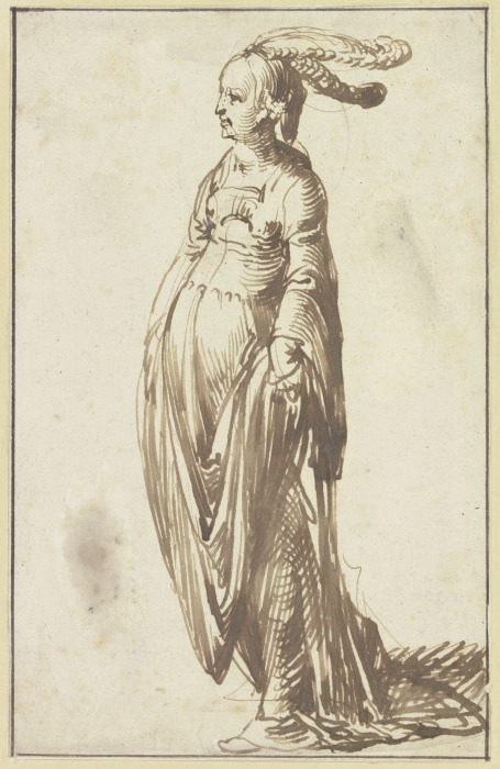 Garbed woman od Hendrik Goudt