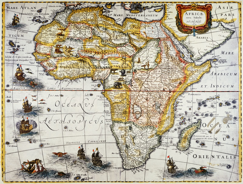 Africa, Map od Hendrik Hondius