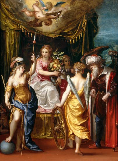 Minerva, Abundance and Fortune od Hendrik van the Elder Balen