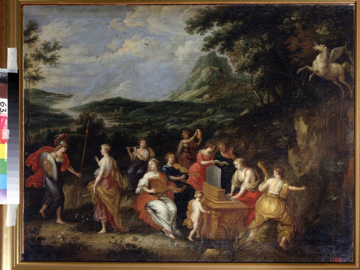 Pallas Athena and Muses od Hendrik van the Elder Balen