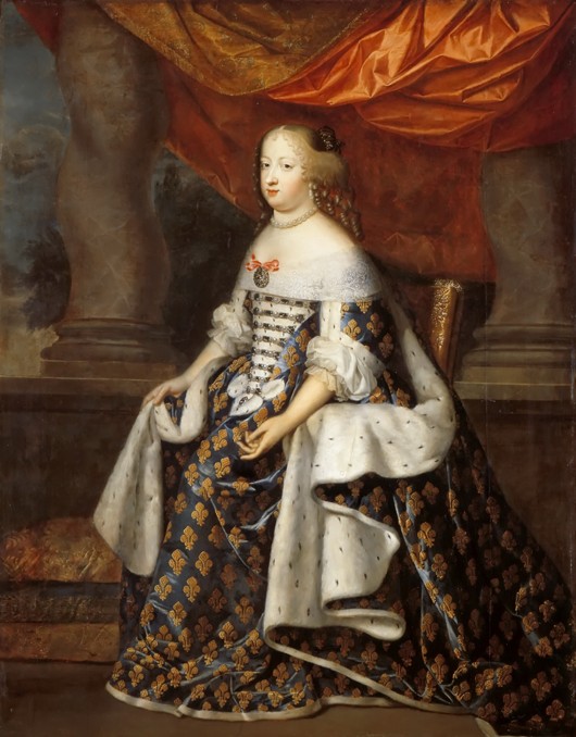 Portrait of Maria Theresa of Spain (1638-1683) as Queen of France od Henri Beaubrun