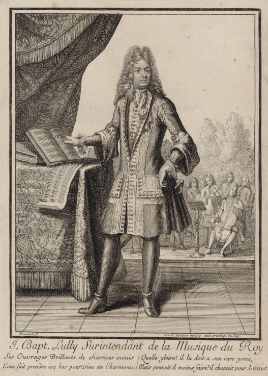 Composer Jean-Baptiste Lully od Henri Bonnart