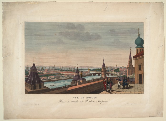 View of Moscow, taken from the balcony of the Imperial Palace od Henri Courvoisier-Voisin
