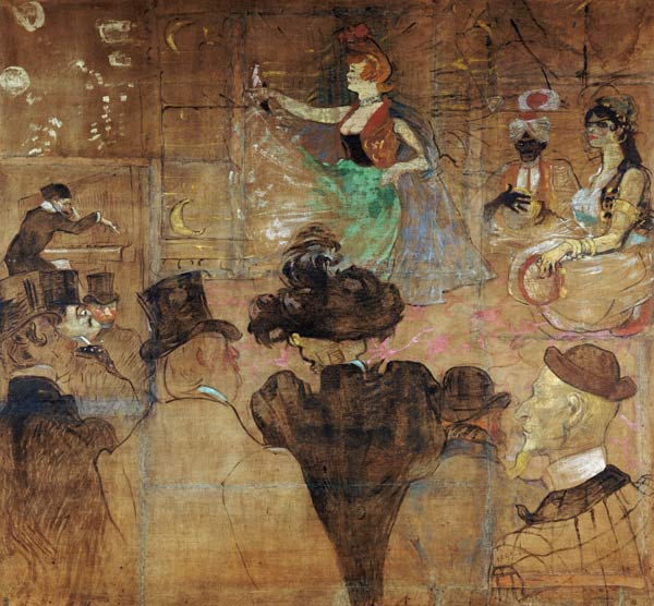 La Goulue Dancing od Henri de Toulouse-Lautrec