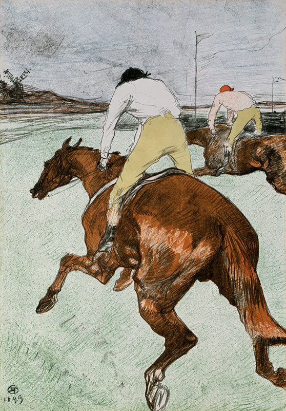 The jockey. od Henri de Toulouse-Lautrec