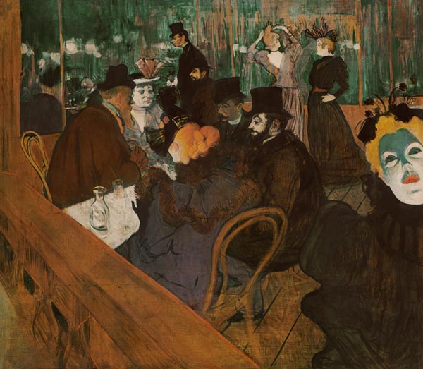 Im Moulin Rouge od Henri de Toulouse-Lautrec