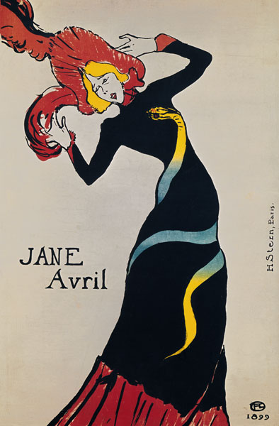 Jane Avril (1868-1943) 1899 od Henri de Toulouse-Lautrec