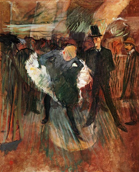 La Goulue and Valentin le Desosse od Henri de Toulouse-Lautrec