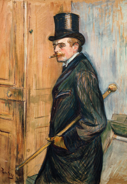 Louis Pascal in the profile od Henri de Toulouse-Lautrec