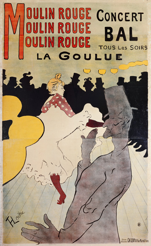 Poster advertising 'La Goulue' at the Moulin Rouge od Henri de Toulouse-Lautrec