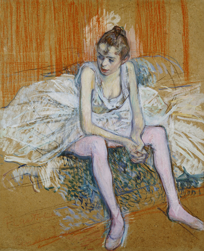 Seated Dancer od Henri de Toulouse-Lautrec