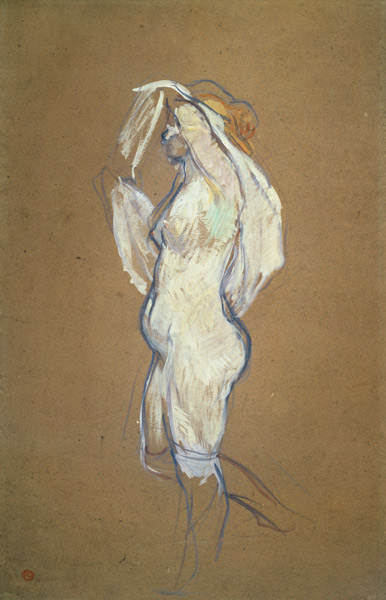 Woman Lifting her Shirt od Henri de Toulouse-Lautrec