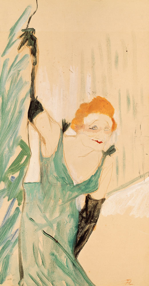 Yvette Guilbert (1867-1944) taking a Curtain Call od Henri de Toulouse-Lautrec