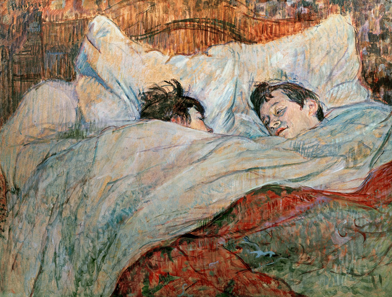 Two girls in bed od Henri de Toulouse-Lautrec