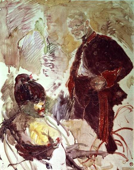 Artilleryman and girl od Henri de Toulouse-Lautrec