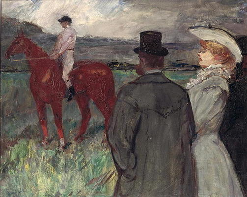 At the Racecourse, 1899 (oil on canvas) od Henri de Toulouse-Lautrec