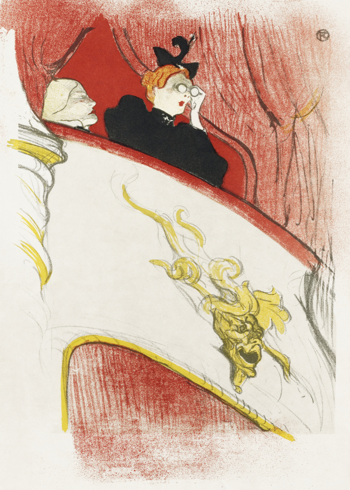 Balcony With a Gilded Grotesque Mask (1894) od Henri de Toulouse-Lautrec