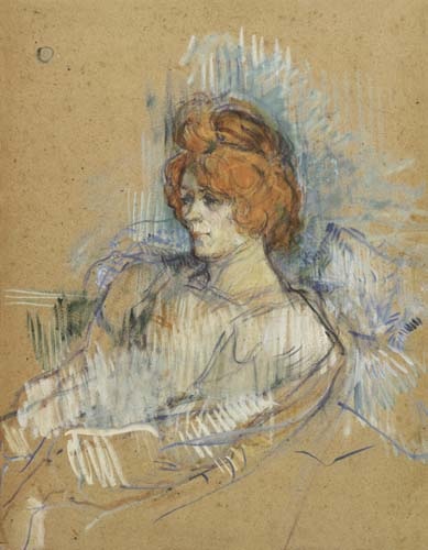 Portrait of a lady od Henri de Toulouse-Lautrec